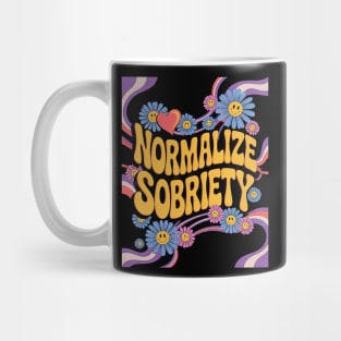 Normalize Sobriety Clean Sober Recovery 12 Steps Addict Mug